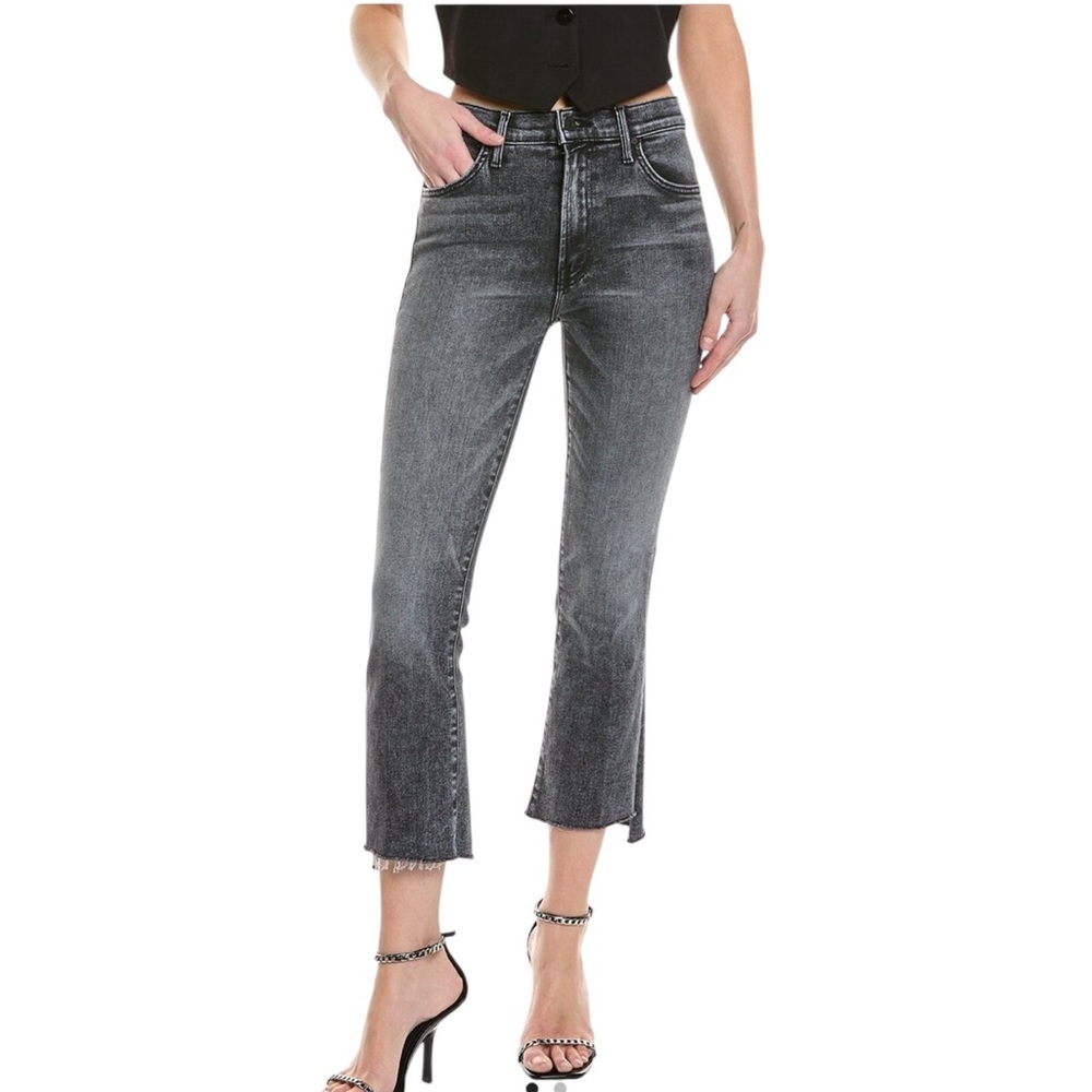 MOTHER Black Cropped Jeans